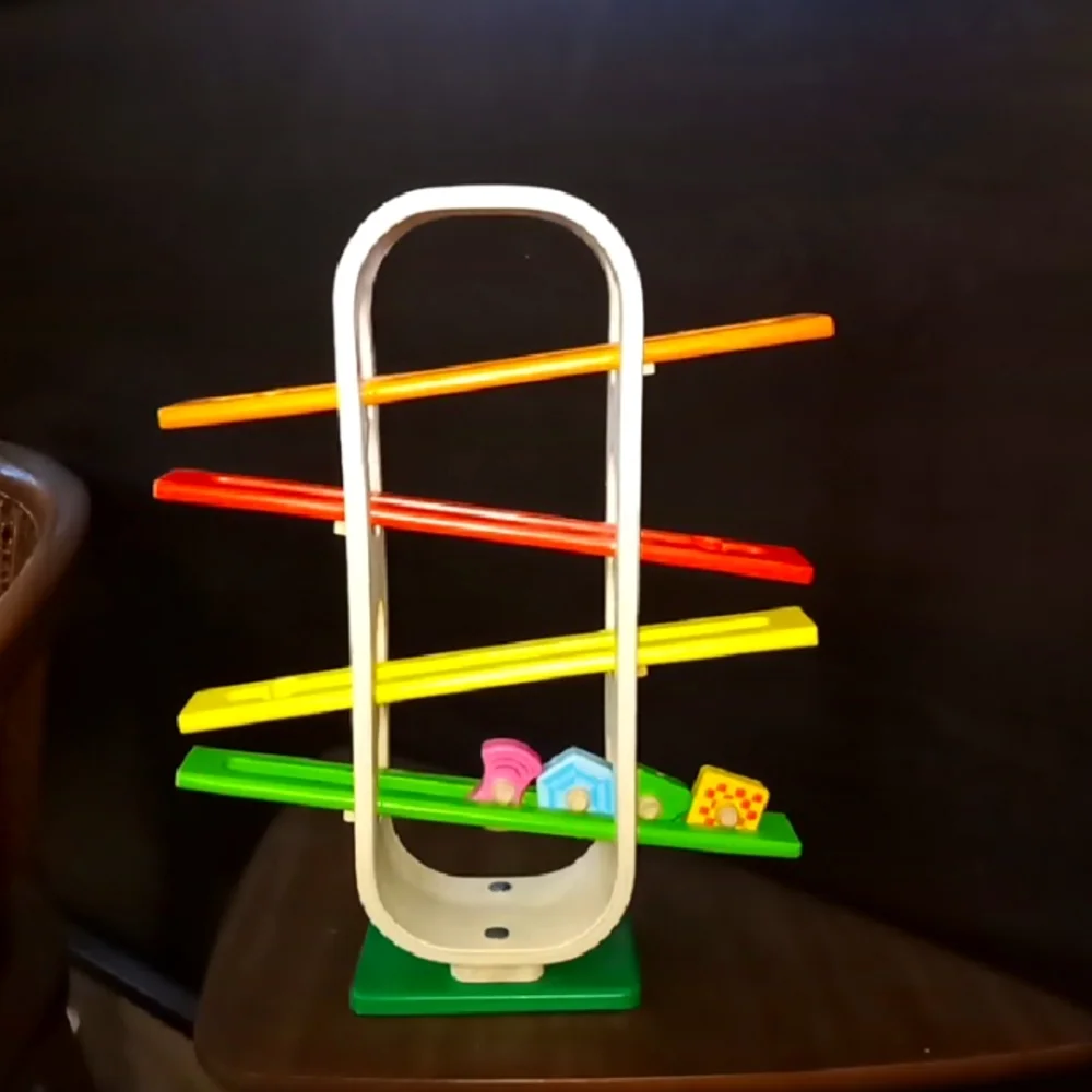 Wonderworld Wood Toy Rolling Rainbow Toddler Developmental Learning